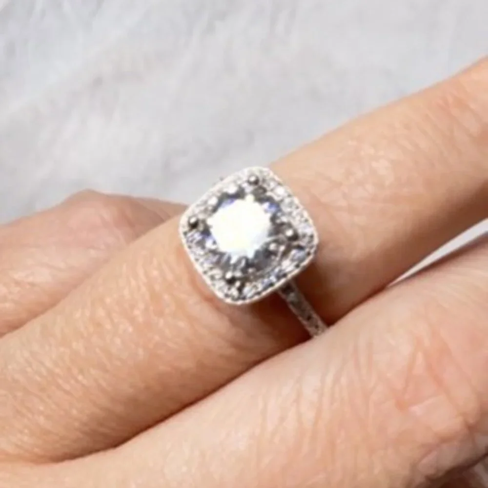 💕HP💕 2CT Moissanite ring s925 Size 7 - Picture 3 of 10